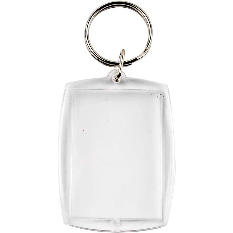 Key rings, size 40x50 mm, Rectangular, 25pcs