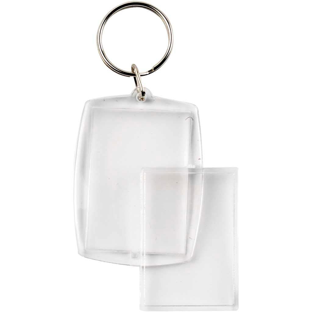 Key rings, size 40x50 mm, Rectangular, 25pcs