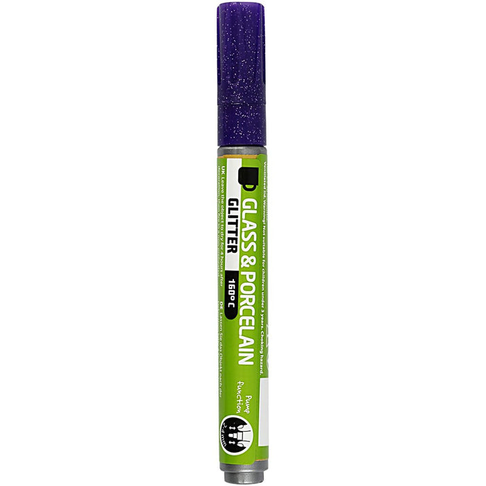 Creativ Company Glass & Porcelain Markers, Violet, One Size