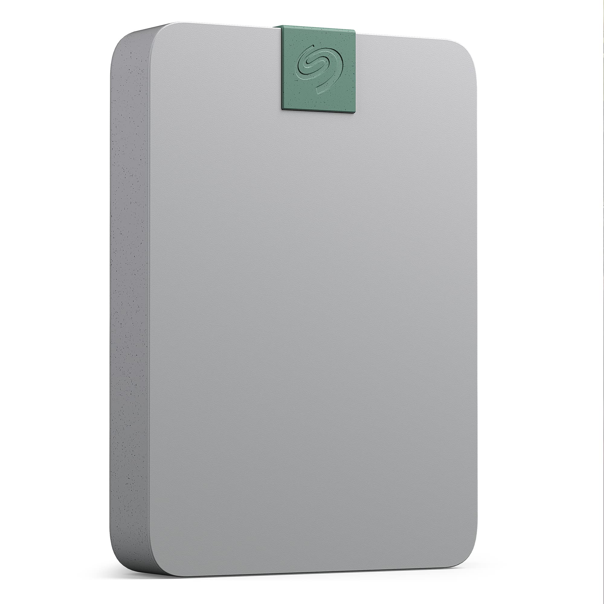 Seagate Ultra Touch HDD, 5 TB, External HDD, Pebble Grey, Post-Consumer Recycled material, USB-C compatibility with PC, Mac & Chromebook, Dropbox and Mylio included, 2yr Rescue Services (STMA5000400) 5TB Environmentally Friendly