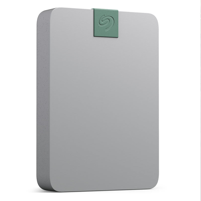 Seagate Ultra Touch HDD, 5 TB, External HDD, Pebble Grey, Post-Consumer Recycled material, USB-C compatibility with PC, Mac & Chromebook, Dropbox and Mylio included, 2yr Rescue Services (STMA5000400) 5TB Environmentally Friendly