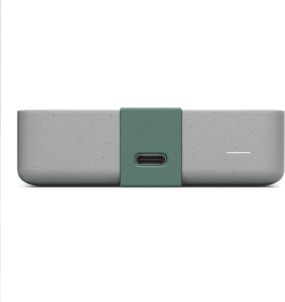 Seagate Ultra Touch HDD, 5 TB, External HDD, Pebble Grey, Post-Consumer Recycled material, USB-C compatibility with PC, Mac & Chromebook, Dropbox and Mylio included, 2yr Rescue Services (STMA5000400) 5TB Environmentally Friendly