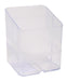 Exacompta - Ref 67723D - Pen Pot PEN-CUBE - 74 x 74 x 93mm in Size, 2 Compartments for Organising Pens & Pencils, Groove Underneath to Feed Cables - Office