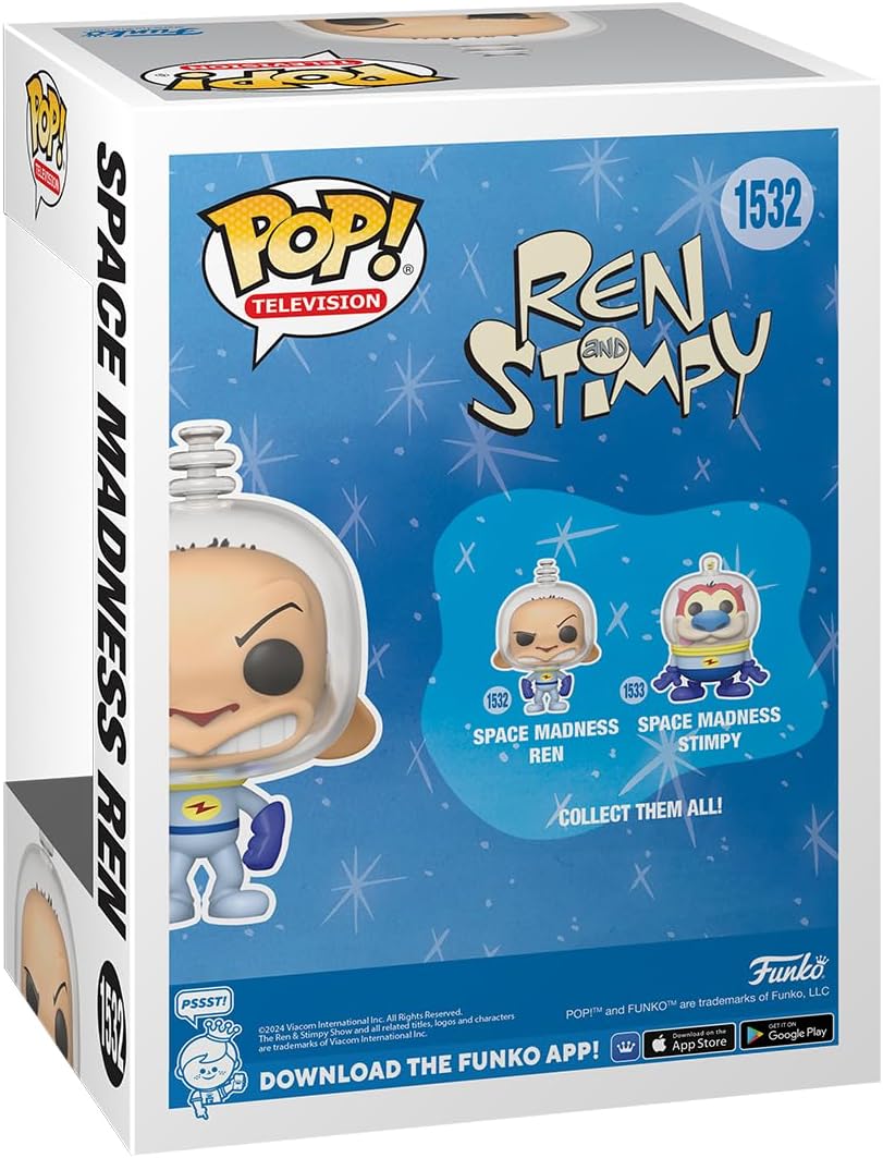 Funko POP! TV: Nick Rewind - Ren - (Space Suit) - Nickelodeon Slime - Collectable Vinyl Figure - Gift Idea - Official Merchandise - Toys for Kids & Adults - Ad Icons Fans
