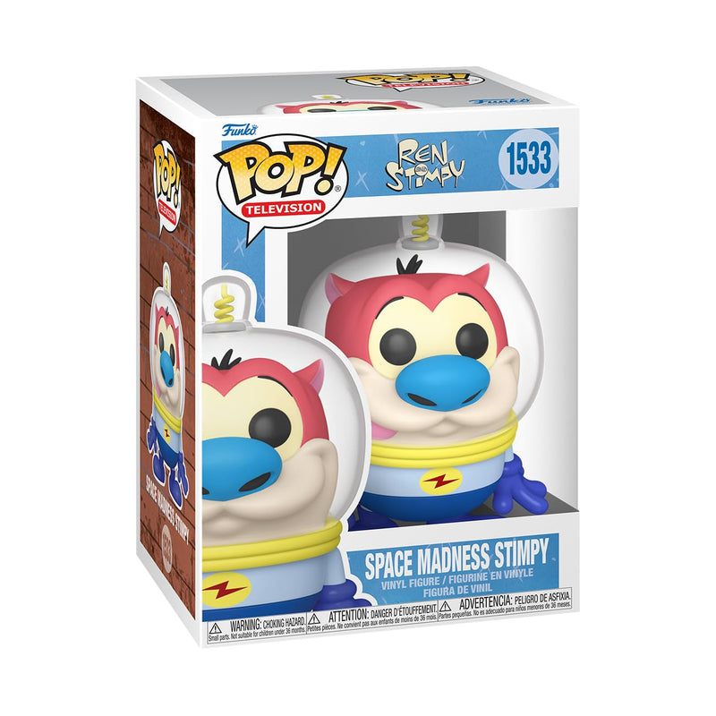 Funko POP! TV: Nick Rewind - Stimpy - (Space Suit) - Nickelodeon Slime - Collectable Vinyl Figure - Gift Idea - Official Merchandise - Toys for Kids & Adults - Ad Icons Fans