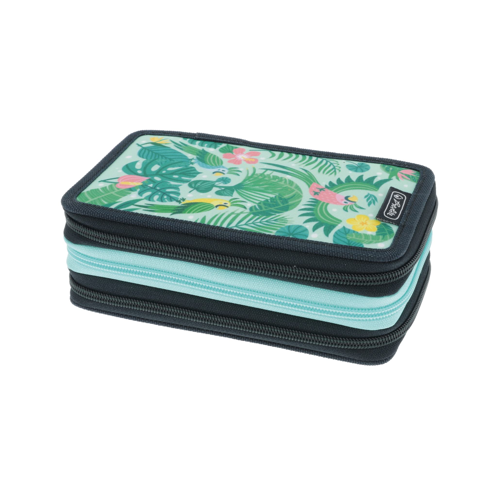 Herlitz TriCase 31-Piece Pencil Case with Motif, Sweet Jungle, Kindergepäck, writing case