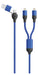 2GO Duo USB/Type C Ladekabel Lightning blau 120cm