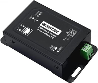 Wantec 2wIP E Adapter PoE-Schraubklemme-Client/Emp