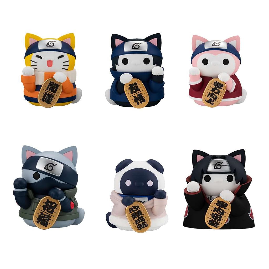 Naruto-Nyaruto! Mega Cat Project assortiment trading figures 3 cm Nyan (6)