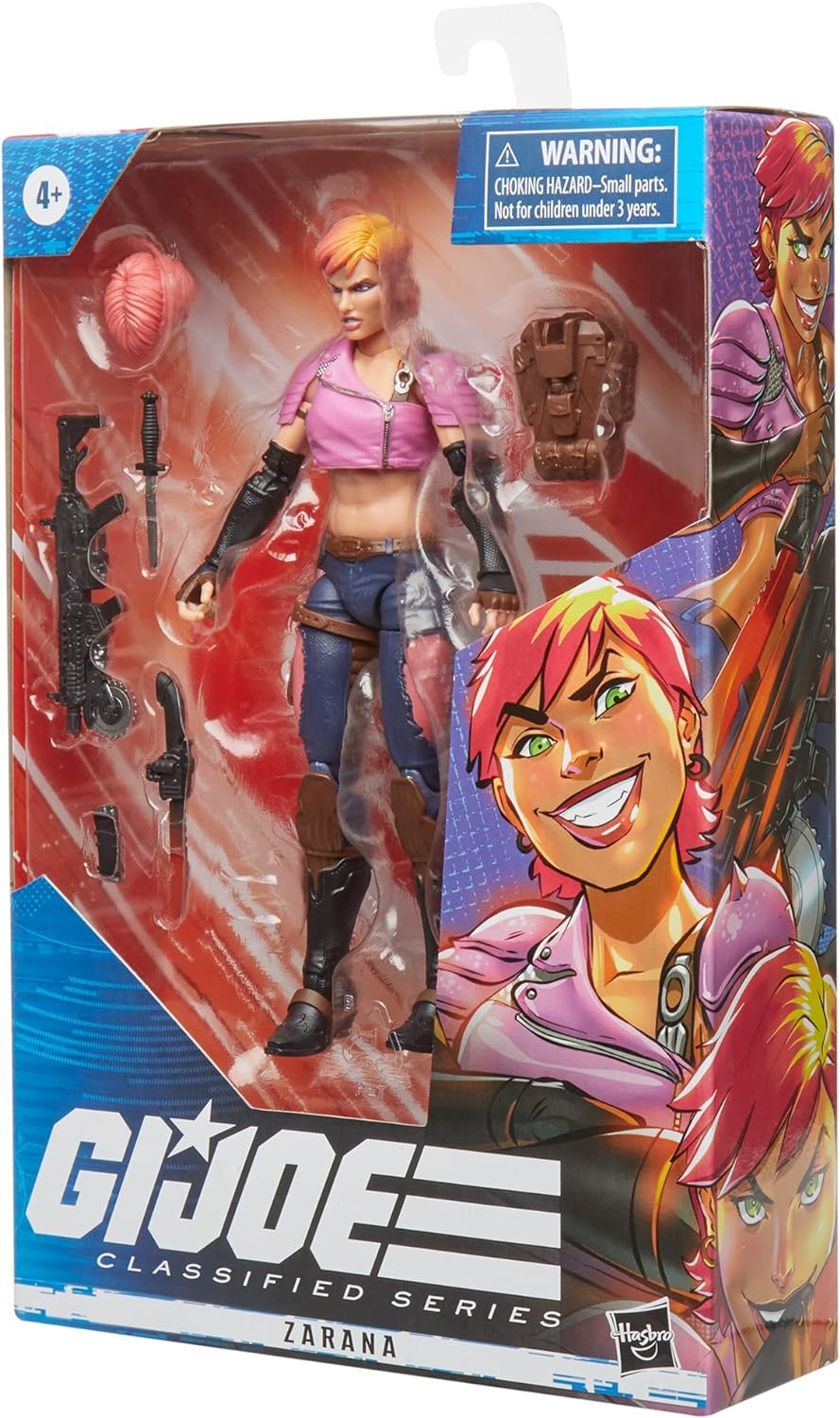 G.I. Joe F4026 Classified Series, Premium Collectible 6" Zarana 48 Figure with Many Accessories, Special Packaging, Multicolored