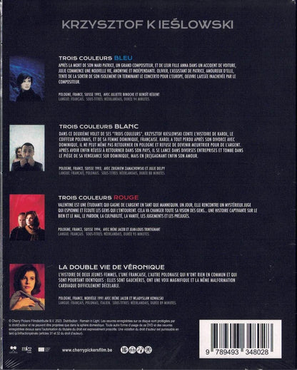 Coffret Blu Ray Kieslowski - 4 Films - Bleu, Blanc, Rouge & La Double vie de Véronique