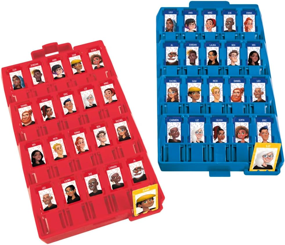 Hasbro Gaming Guess Who? Grab and Go, Jeu de devinettes Original pour Enfants, Jeu Portable à 2 Joueurs, Jeu de Voyage pour Enfants