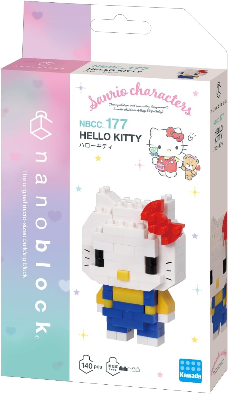nanoblock - Sanrio - Hello Kitty ver. 2, Character Collection Series Building Kit