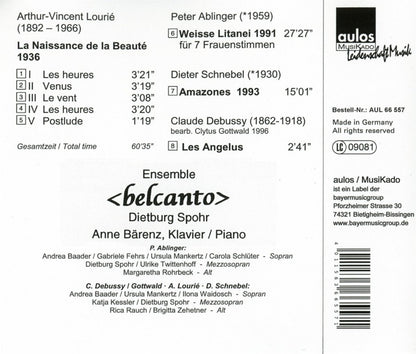 Lourié – Ablinger – Schnebel – Debussy