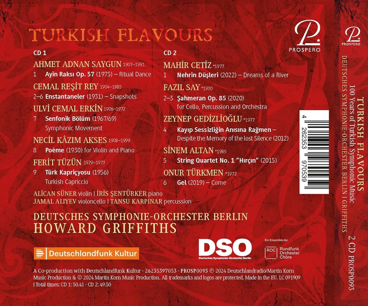 Turkish Flavours: 100 Years of Turkish Symphonic Music