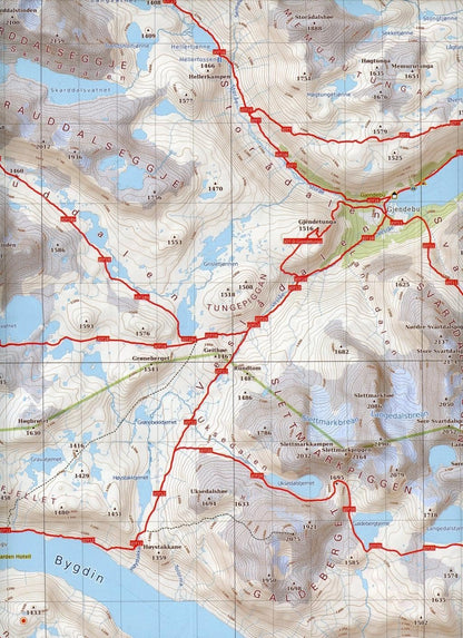 Jotunheimen West, Wander - Radkarte 1 : 50 000 (PhoneMaps Wander - Radkarte Norwegen)