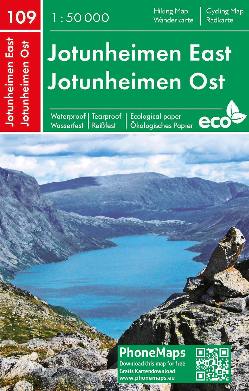 Jotunheimen Ost Wander - Radkarte 1 :  50 000