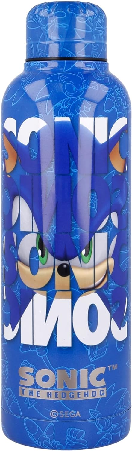 Sonic | Edelstahl wiederverwendbare Wasserflasche | Doppelt isolierte Thermosflasche für 12 Stunden heißes Getränk und 18 Stunden kaltes Getränk - Bpa Free - 515 Ml