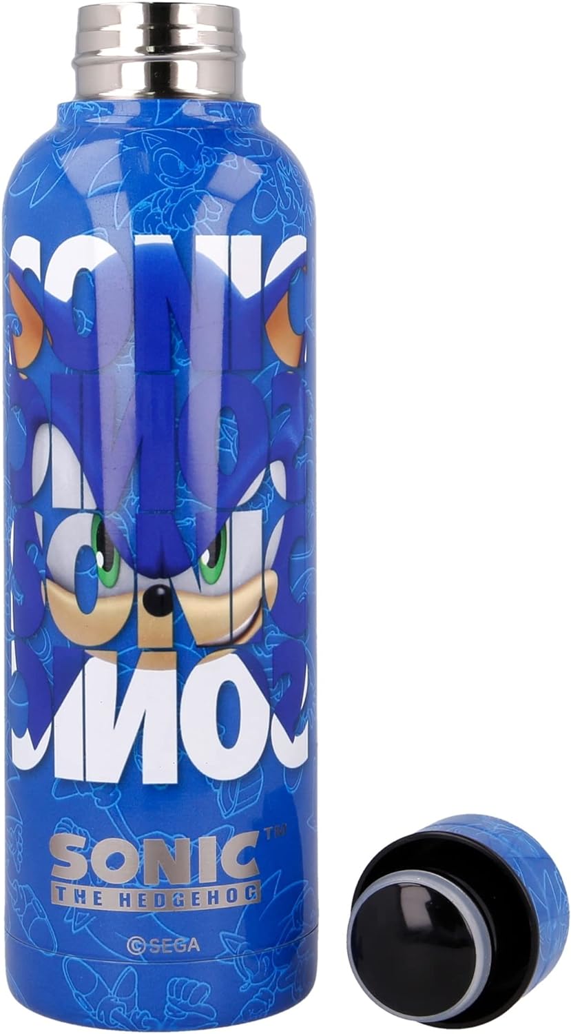 Sonic | Edelstahl wiederverwendbare Wasserflasche | Doppelt isolierte Thermosflasche für 12 Stunden heißes Getränk und 18 Stunden kaltes Getränk - Bpa Free - 515 Ml