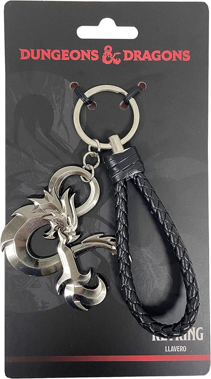 CYPBRANDS KR-01-DD D&D Keychain Toy, Metallic Silver, Estandar