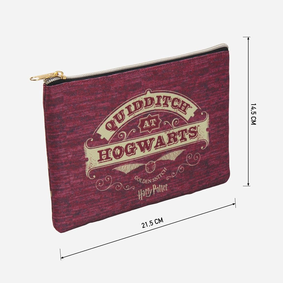 CERDÁ LIFE'S LITTLE MOMENTS Petite Trousse de Maquillage Pour Femme Harry Potter - Licence Officielle Warner Bros, Women’s Cosmetic Bag, Rouge Foncé, 2100003685