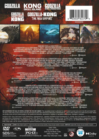 Godzilla/Kong Monsterverse 5-Film Collection (DVD