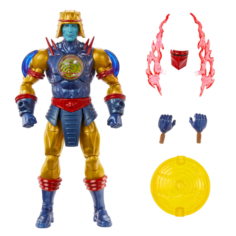 Masters of the Universe MOTU Figura de acción Sy-Klone para coleccionistas con accesorios, colección Masterverse, juguete +6 años (HYC55