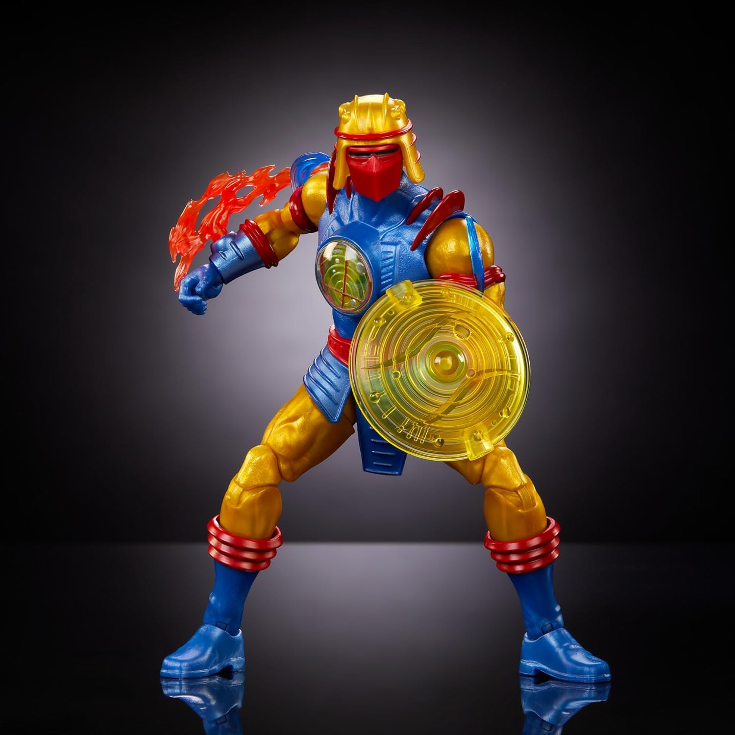 Masters of the Universe MOTU Figura de acción Sy-Klone para coleccionistas con accesorios, colección Masterverse, juguete +6 años (HYC55