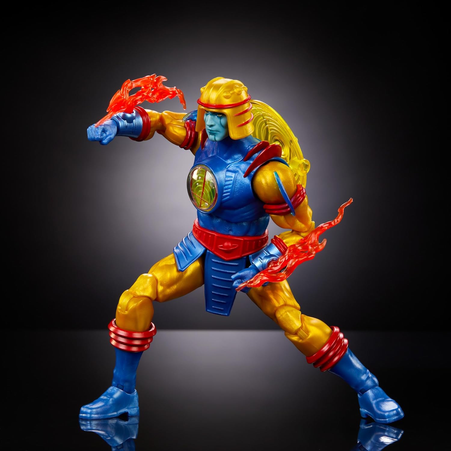 Masters of the Universe MOTU Figura de acción Sy-Klone para coleccionistas con accesorios, colección Masterverse, juguete +6 años (HYC55