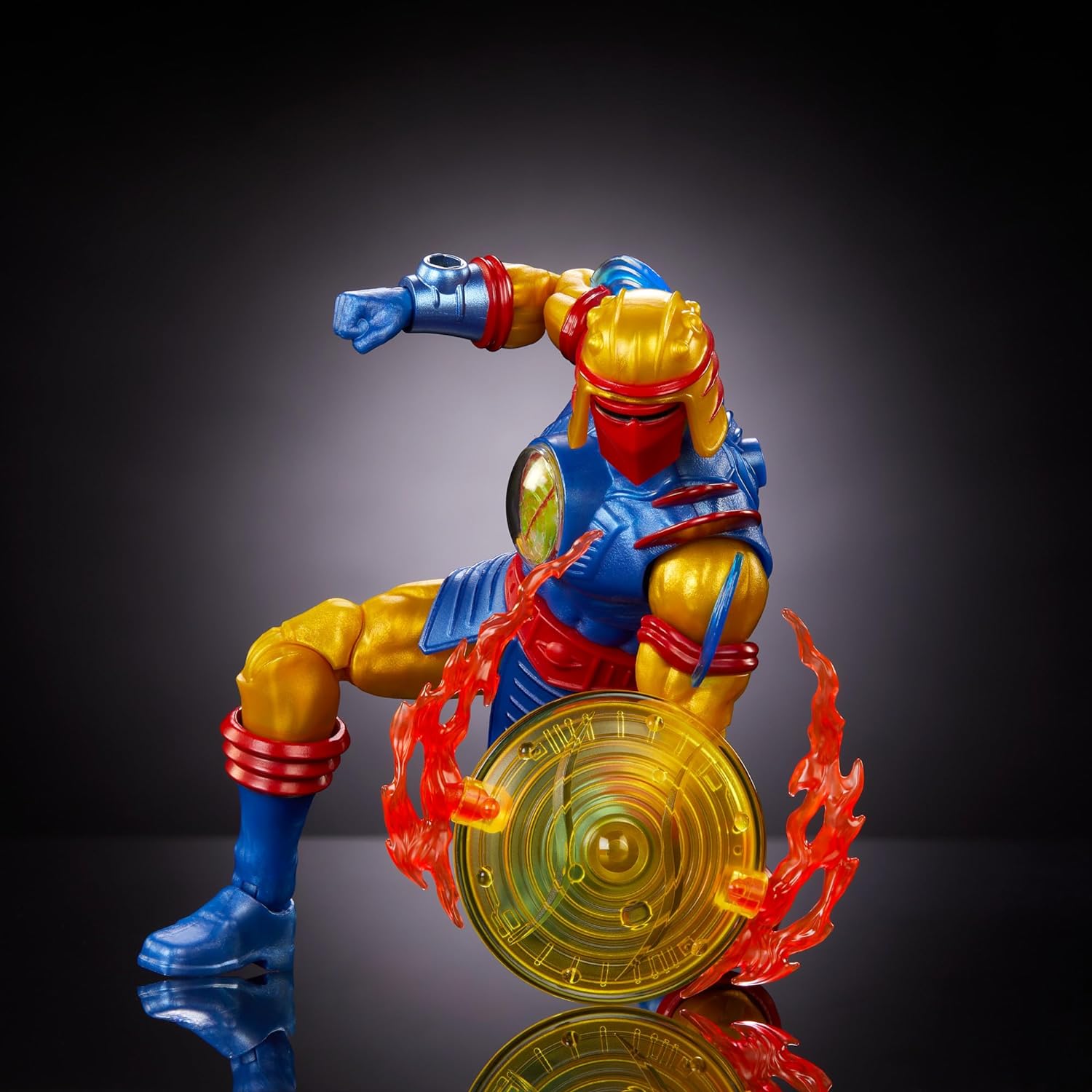 Masters of the Universe MOTU Figura de acción Sy-Klone para coleccionistas con accesorios, colección Masterverse, juguete +6 años (HYC55