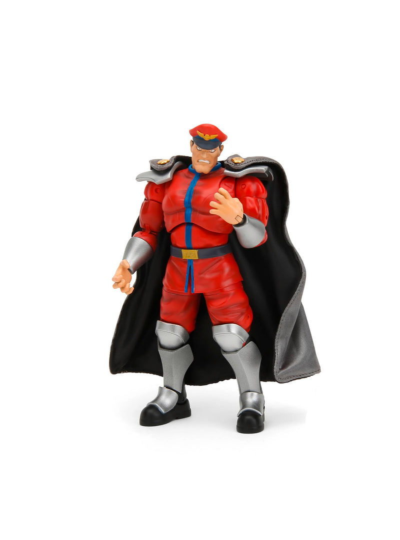 Jada - Street Fighter 2- Articulated figure of M. Bison 15 cm, Collectable, with Interchangeable Hands and Head, Accessories, 20 Articulated Points, Ages 13 (253252030