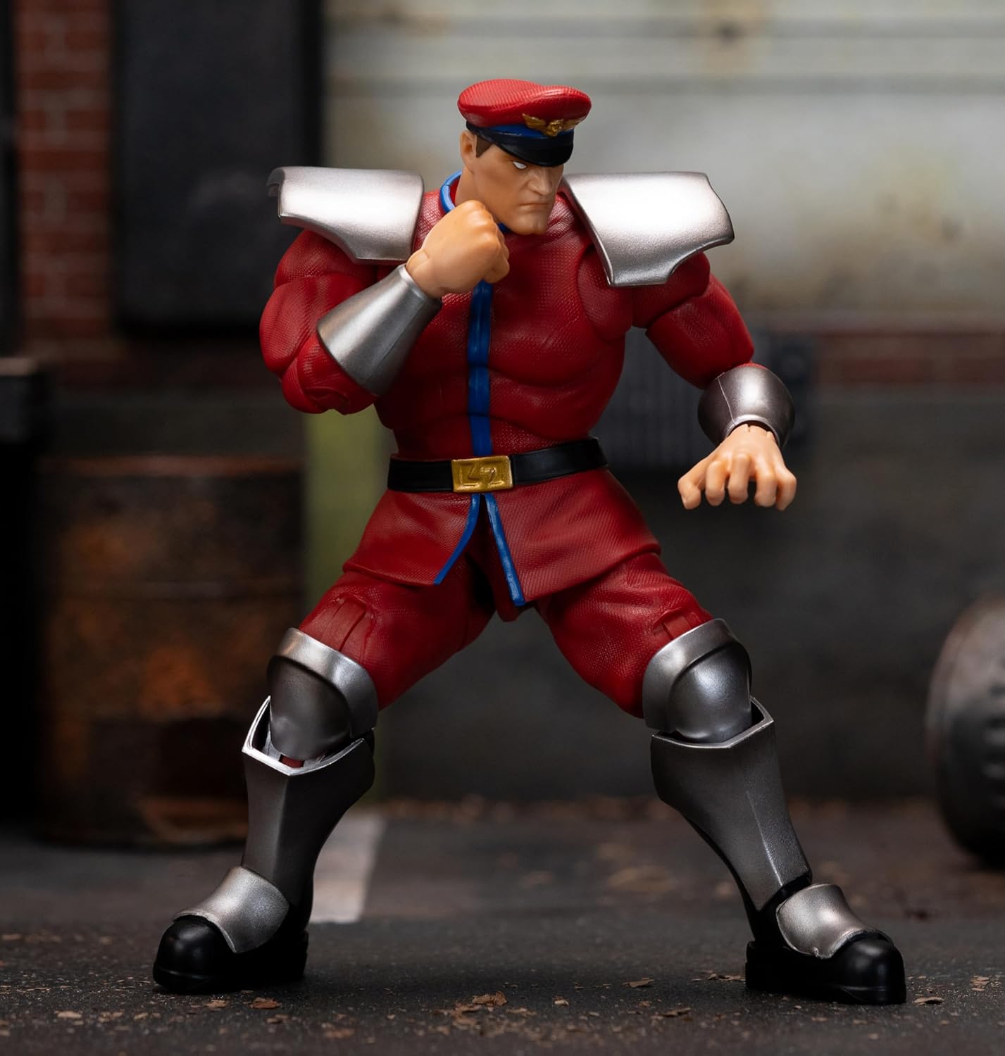 Jada - Street Fighter 2- Articulated figure of M. Bison 15 cm, Collectable, with Interchangeable Hands and Head, Accessories, 20 Articulated Points, Ages 13 (253252030
