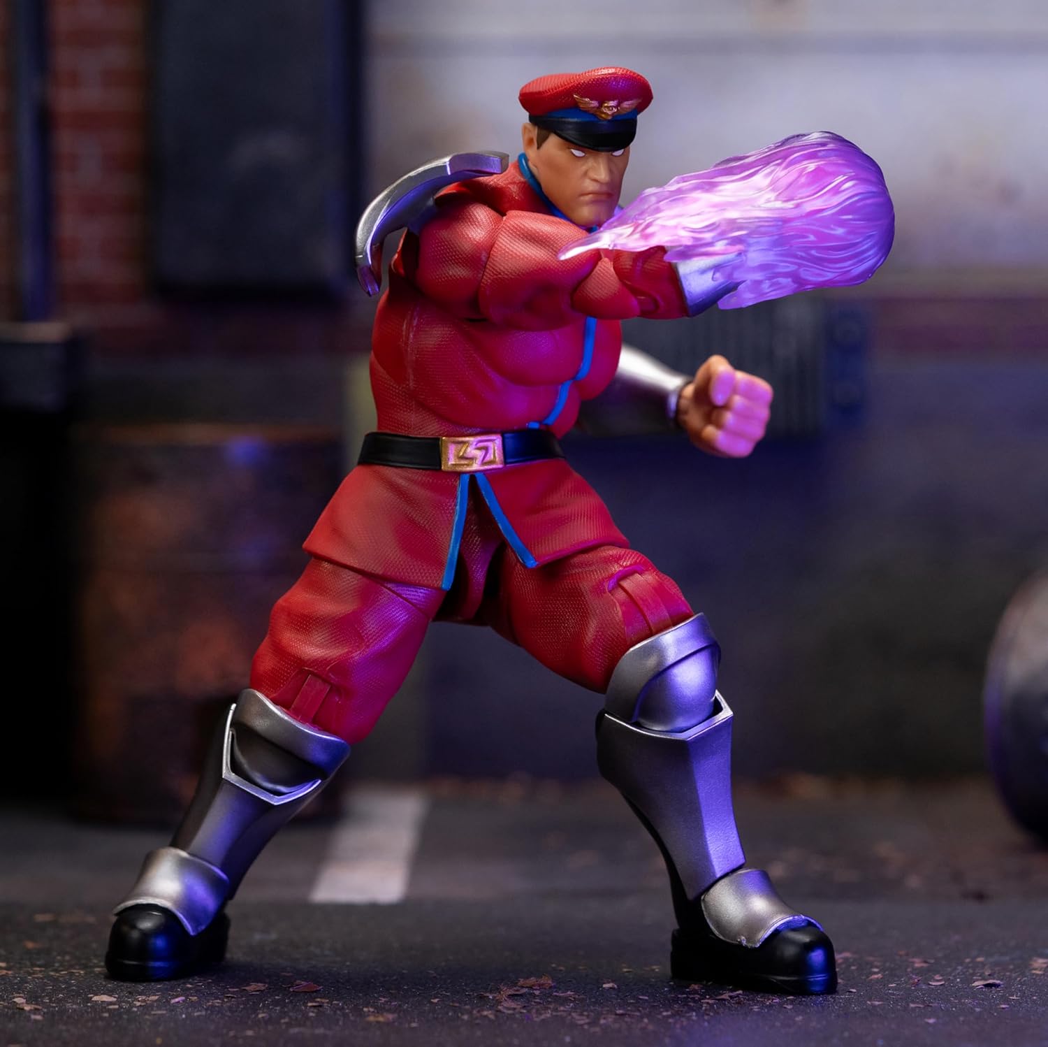 Jada - Street Fighter 2- Articulated figure of M. Bison 15 cm, Collectable, with Interchangeable Hands and Head, Accessories, 20 Articulated Points, Ages 13 (253252030