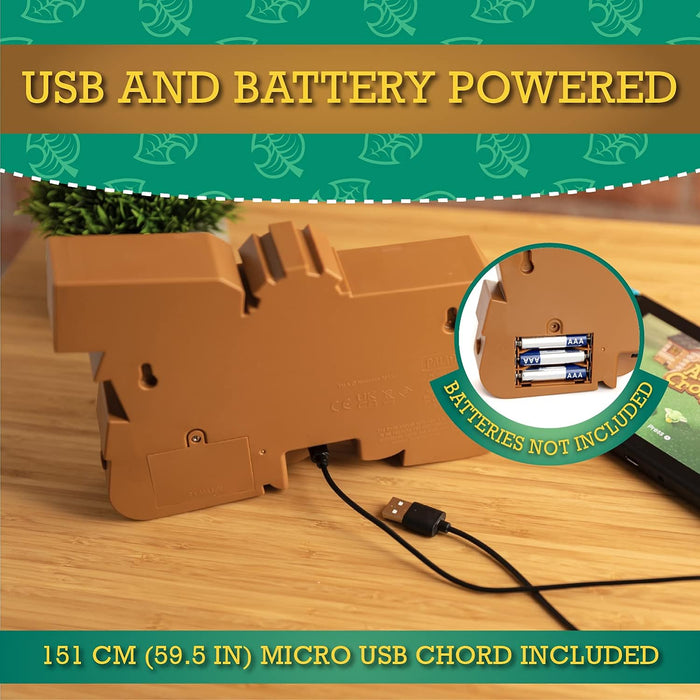 Paladone Lampada Logo Animal Crossing Logo con 2 modalità di luci, Licenza Ufficiale, Merchandising