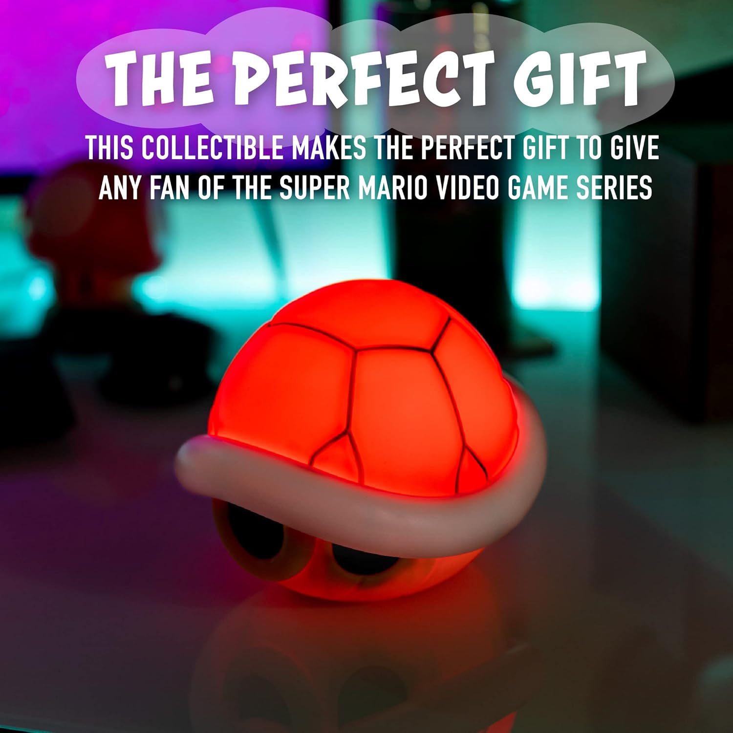 Paladone Super Mario Red Shell Light with Sound | Gaming Home Décor | Officially Licensed Nintendo Merchandise