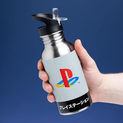 PlayStation Paladone Heritage Stainless Steel Water Bottle, 500 ml, 16.9 fl oz, Multicolored