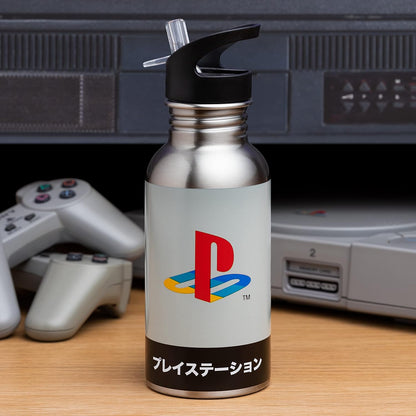 PlayStation Paladone Heritage Stainless Steel Water Bottle, 500 ml, 16.9 fl oz, Multicolored