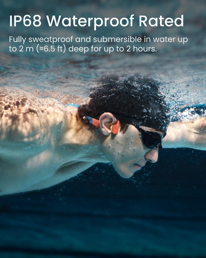 `Shokz - Openswim Pro, Bone Conduction Headset  - Red`