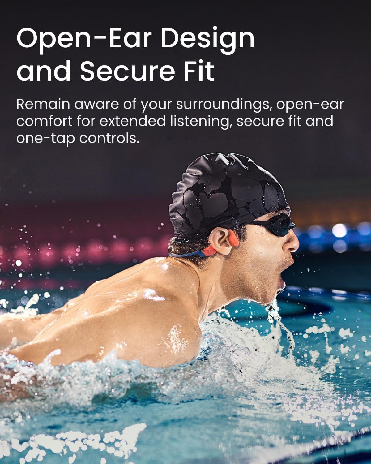 `Shokz - Openswim Pro, Bone Conduction Headset  - Red`
