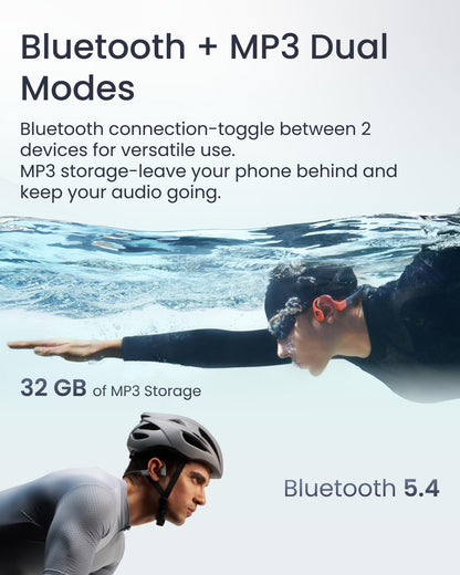 `Shokz - Openswim Pro, Bone Conduction Headset  - Red`