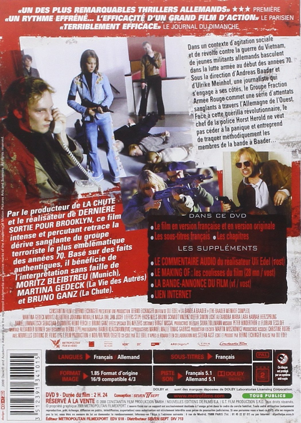 La Bande A Baader Edition Prestige