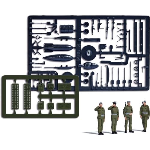 Busch 1936 NVA Soldaten stehend (4 Stück