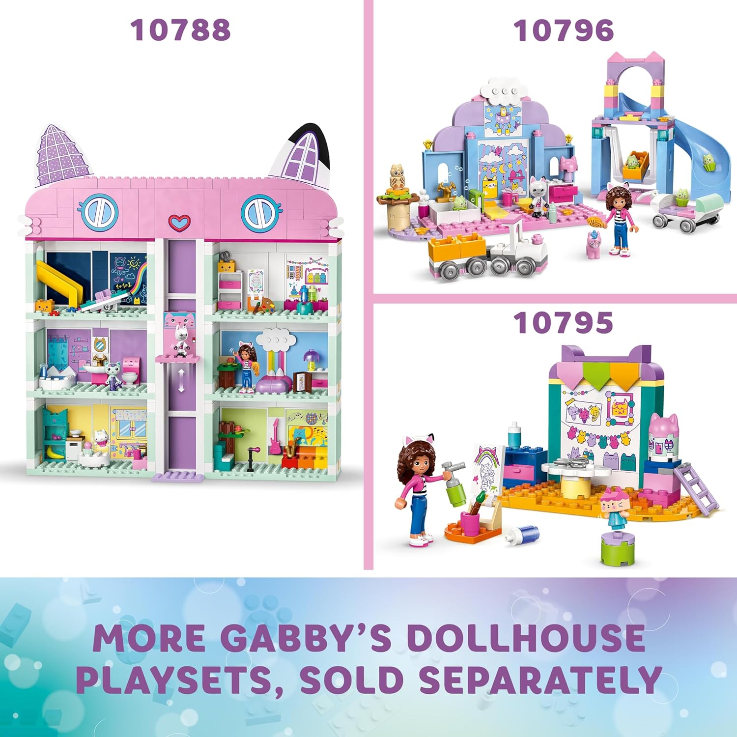 LEGO Gabby’s Dollhouse Gabby’s Party Room Disco Playset for Kids, DJ Entertainment Toy with Slide and Animal Figures, Creative Role Play Gift for 4 Plus Year Old Girls & Boys 10797