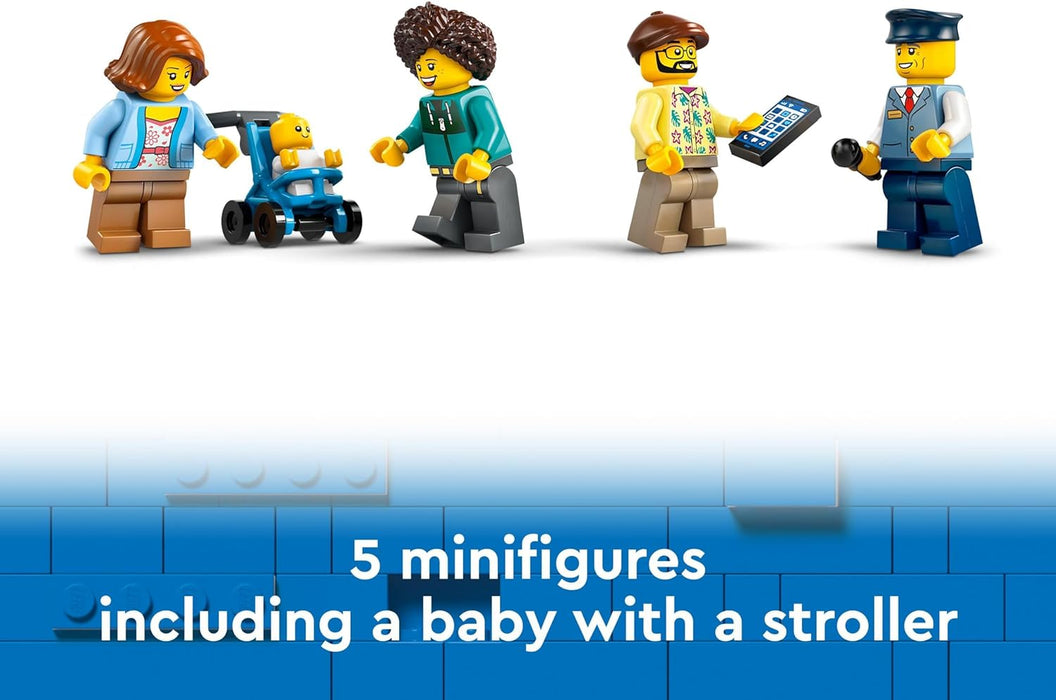 LEGO City Red Double-Decker Sightseeing Bus Toy, Red Vehicle for 7 Plus Year Old Boys & Girls, Creative Set with 5 Minifigures Including a Baby and Buggy, Birthday Gift Idea 60407