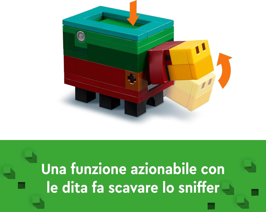 LEGO Minecraft The Cherry Blossom Garden Toy for 8 Plus Year Old Boys & Girls, with a Sunny Character Figure, Sniffer, Zombie and Bees, Hands-on Video-Game Set, Gamer Gift for Kids 21260