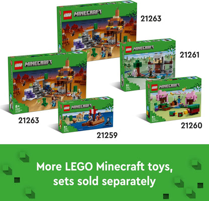 LEGO Minecraft The Ender Dragon and End Ship, Toy for 8 Plus Year Old boys & Girls, Features an Enderman Figure, Video-Game Building Set for Independent Play, Gamer Gifts for Kids 21264