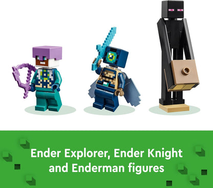 LEGO Minecraft The Ender Dragon and End Ship, Toy for 8 Plus Year Old boys & Girls, Features an Enderman Figure, Video-Game Building Set for Independent Play, Gamer Gifts for Kids 21264