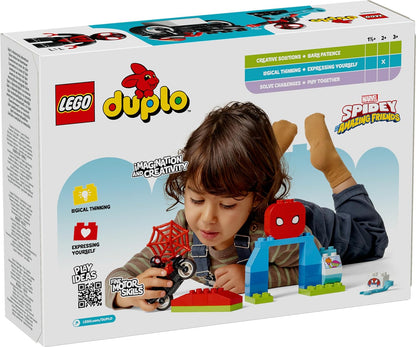LEGO DUPLO Marvel Spin’s Motorcycle Adventure, Creative Set Based on Spidey and His Amazing Friends TV Show, Toddler Learning Toy with Motorbike, Gifts for 2 Plus Year Old Boys & Girls 10424