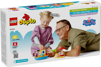 LEGO DUPLO Peppa Pig Boat Trip Toy, Early Development and Activity Toddler Toys with 2 Figures, Summer Bricks Set, Gift Idea for 2 Plus Year Old Girls & Boys 10432