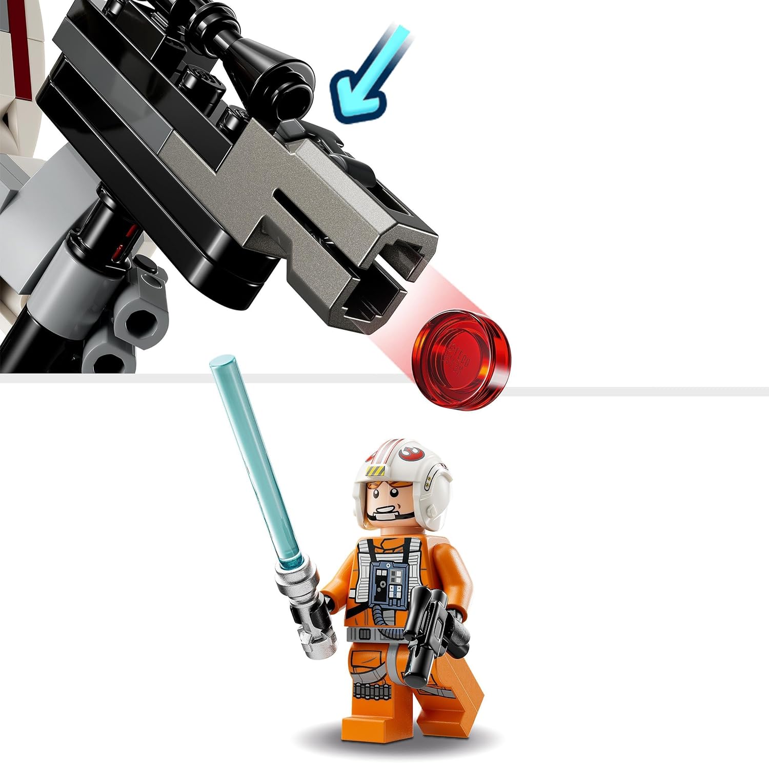 LEGO Star Wars Luke Skywalker X-Wing Mech, Collectible Building Toy for 6 Plus Year Old Boys, Girls & Kids, with a Character Minifigure for Fantasy Action-Adventures, Small Creative Gift Idea 75390